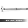 Happybuy Door Push Bar Panic Exit Device with Exterior Lever Commercial Emergency Exit Bar Panic Exit Device for Wood Metal Door Panic Exit Bar with Door Knob (Push Bar with Lever)