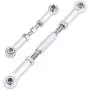 Hobbypark Adjustable Aluminum Turnbuckles / Camber Link with Rod Ends Sets for Traxxas Slash 4X4 / 2WD 1/10 Upgrade Parts,7 Pieces (Sliver)