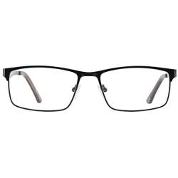 Eyecedar 5-Pack Reading Glasses Men Metal Frame Rectangle Style Stainless Steel Material Spring Hinges Includes Computer Readers +2.50