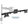 VIVO Dual VESA Bracket Adapter, Horizontal Assembly Mount for 2 Monitor Screens up to 27 inches, MOUNT-VW02A
