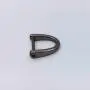 8 Pieces D-Rings Screw in Shackle 24mm Horseshoe Buckle Horseshoe Shape D Ring D-Shaped Metal Hoop Locking One Screwdriver Use for DIY Leather Craft Purse Replacement Black