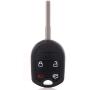 OCPTY 1 X Flip Key Entry Remote Control Key Fob Transmitter Replacement for f ord Fiesta Focus Escape F150 F350 Super Duty 1788A-FWB1U793 4 Buttons