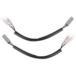 Senyar Turn Signal Wiring Adapter, 7.5in Turn Signal Wire Plugs Wiring Adapter Connector Plastic Metal Motorcycle Parts Replacement Fit for YZF‑R6 YZF‑R1 FZ6 FZ10