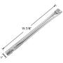 YIHAM KB846 Gas Grill Burner Replacement Parts for Charmglow 810-7400-S, 810-7420-S, 810-7440-S, 810-7600-S, Brinkmann Pro Series, Uniflame Barbecue Grills, 15 7/8 inch, Stainless Steel, Set of 4