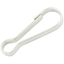 200 Pcs - Metal Spring Hooks 1'' 25mm Purse Pulis Snap Clip for Lanyard Zipper Pull ID Card Key Chain Findings (Nickel)