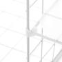 SONGMICS Cube Storage Unit, Interlocking Metal Wire Organizer with Divider, Modular Cabinet, Bookcase for Closet Bedroom Kid’s Room, Includes Rubber Mallet, 32.7 x 12.2 x 36.6 Inches, White ULPI36W