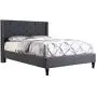 Life Home Premiere Classics Cloth Charcoal Blue Linen 51'' Tall Headboard Platform Bed with Slats Queen - Complete Bed 5 Year Warranty Included 007 Life Home Premiere Classics Cloth Charcoal Blue Linen 51'' Tall Headboard Platform Bed with Slats Queen - Complete Bed 5 Year Warranty Included 007