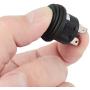 BONATECH 12V 20A Round Toggle Switches Power Metal Push Button Toggle Switch Socket Plug Latching Black Shell On-Off Control for Car Truck Race Cars RV