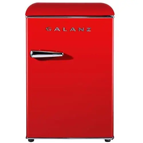 Galanz GLR25MRDR10 retro-compact-refrigerator, 2.5 Cu Ft, Red Galanz GLR25MRDR10 retro-compact-refrigerator, 2.5 Cu Ft, Red