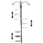 DAINTIER Bird Feeding Station Kit for Outdoors, 5 Prong Base, 92 Inch Black Metal Pole, Birdfeeder Birdbath Planter Hanger for Attracting Wild Birds DAINTIER Bird Feeding Station Kit for Outdoors, 5 Prong Base, 92 Inch Black Metal Pole, Birdfeeder Birdbath Planter Hanger for Attracting Wild Birds