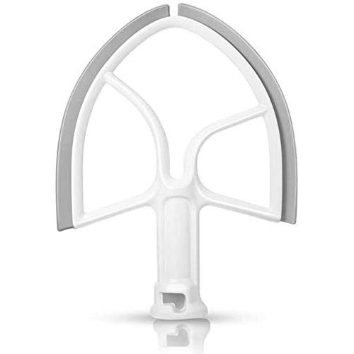 5QT Flex Edge Beater for KitchenAid Bowl-Lift Stand Mixer,5 Quart Flat Beater Blade Replacement Asseccories Attachments with Flexible Silicone Edge Bowl Scraper