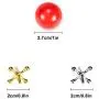 4 Set Jacks Game Toys Kit, Include 40 Pieces Metal Jacks and 4 Pieces Red Rubber Balls with Box for Kids and Adults 4 Set Jacks Game Toys Kit, Include 40 Pieces Metal Jacks and 4 Pieces Red Rubber Balls with Box for Kids and Adults