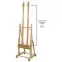 Creative Mark Saint Remy Wooden H-Frame Artist Studio Floor Easel Double Mast Adjustable Multi Angles to Flat for Small to Extra Large Canvas Paintings up to 60''w x 82'' h - Oiled Beechwood Creative Mark Saint Remy Wooden H-Frame Artist Studio Floor Easel Double Mast Adjustable Multi Angles to Flat for Small to Extra Large Canvas Paintings up to 60''w x 82'' h - Oiled Beechwood