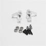 Yaootely for WLtoys 1:14 144001 RC Car Full Upgrade Spare Parts Metal C Seat Steering Cup Swing Arm Central Drive Shaft,Silver