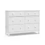 Storkcraft Moss 6 Drawer Universal Double Dresser (White) - Bedroom Furniture Storage, Modern Farmhouse Style, Sturdy and Durable Wood Construction, 6 Deep Spacious Drawers, Steel Hardware Storkcraft Moss 6 Drawer Universal Double Dresser (White) - Bedroom Furniture Storage, Modern Farmhouse Style, Sturdy and Durable Wood Construction, 6 Deep Spacious Drawers, Steel Hardware