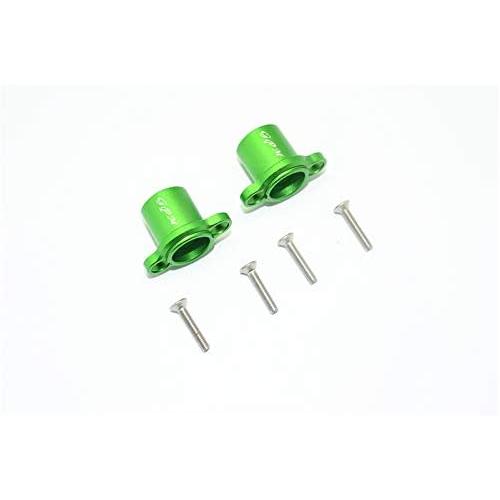 Losi 1/10 Baja Rey 4WD Desert Truck Upgrade Parts Aluminum Rear Axle Adapters - 1Pr Set Green