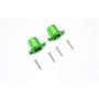 Losi 1/10 Baja Rey 4WD Desert Truck Upgrade Parts Aluminum Rear Axle Adapters - 1Pr Set Green