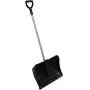 CASL Brands Aluminum Snow Shovel with D-Grip Handle and Heavy-Duty Metal Wear Strip - Adjustable Powder-Coated Steel Handle with Plastic Grip - 22-Inch Blade - Black CASL Brands Aluminum Snow Shovel with D-Grip Handle and Heavy-Duty Metal Wear Strip - Adjustable Powder-Coated Steel Handle with Plastic Grip - 22-Inch Blade - Black
