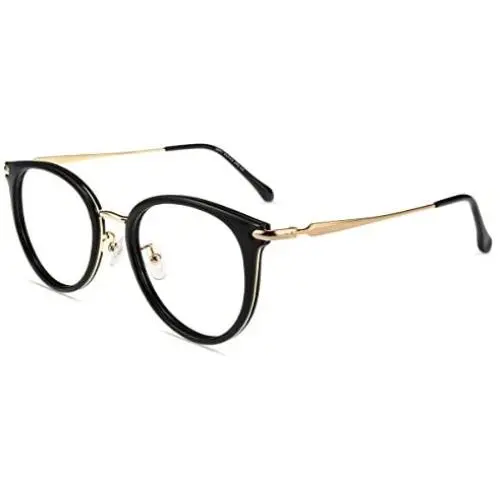 Firmoo Blue Light Blocking Glasses, Anti Eyestrain Anti Headache, Classic Round Computer Glasses for Contact Wearer Firmoo Blue Light Blocking Glasses, Anti Eyestrain Anti Headache, Classic Round Computer Glasses for Contact Wearer