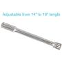 PETKAO Universal Grill Parts Kit, Adjustable Stainless Steel 14'' to 19'' Grill Burners, Porcelain Steel 14'' up to 22'' L Flame Tamer Heat Plate Shield Fit Nexgrill, Charbroil, Kenmore and Most Gas Grill