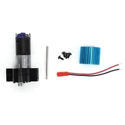 Dilwe RC Motor Gearbox, Metal Transfer Case with Heat Sink RC Upgrade Model Toys for WPL C14 C24 B14 B24 B16 B36(Black)