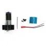 Dilwe RC Motor Gearbox, Metal Transfer Case with Heat Sink RC Upgrade Model Toys for WPL C14 C24 B14 B24 B16 B36(Black)