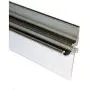 Chrome Framed Shower Door Replacement Drip Rail with Vinyl Sweep - 32'' Long