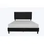 DHP Janford Upholstered Bed with Chic Design | Full | Black Faux Leather DHP Janford Upholstered Bed with Chic Design | Full | Black Faux Leather