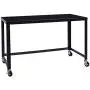 Office Dimensions 21647 Black RTA 48'' Wide Mobile Metal Desk Workstation Home Office Collection, 29.5'' x 48'' x 24'' Office Dimensions 21647 Black RTA 48'' Wide Mobile Metal Desk Workstation Home Office Collection, 29.5'' x 48'' x 24''