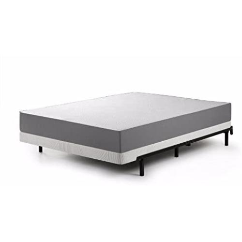 Zinus Jayanna 4 Inch BiFold Box Spring / Mattress Foundation / Zero Assembly / Sturdy Metal Structure / Low Profile, Queen