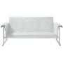 Crosley Furniture CO1028-WH Veranda Retro Outdoor Metal Sofa Glider, Alabaster White