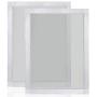 Caydo 2 Piece 10 x 14 Inch Aluminum Silk Screen Printing Frames with 110 White Mesh for Screen Printing