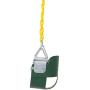 Eastern Jungle Gym Heavy-Duty High Back Half Bucket Toddler Swing Seat with Coated Swing Chains and Safety Strap
