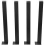 MBQQ Furniture Legs H28'' Rustic Decory Table Legs,Heavy Duty Metal Desk Legs,Dining Table Legs,Set of 4 Black,DIY Iron Legs