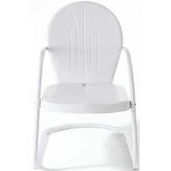 Crosley Furniture Griffith Metal Outdoor Chair - White