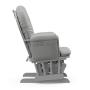 StorkCraft Hoop Glider and Ottoman Cushions, Pebble Gray w/Light Gray