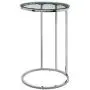 Walker Edison Ophelia Contemporary Metal and Glass Round C Accent Table, 16 Inch, Glass and Silver Walker Edison Ophelia Contemporary Metal and Glass Round C Accent Table, 16 Inch, Glass and Silver