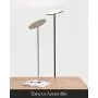 Brightech Sky LED Torchiere Super Bright Floor Lamp - Contemporary, High Lumen Light for Living Rooms & Offices - Dimmable, Indoor Pole Uplight for Bedroom Reading - Black
