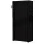 Shoe Rack Free Standing 9-Tier Black Foldable Shoe Rack Metal Shoe Tower 27 Pair Nonwoven Fabric Cover Shoe Storage Organizer Unit Entryway Shelf Stackable Cabinet Durable Metal Shelves (BLACK)