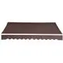 MCombo 13x8 Feet Manual Retractable Patio Door Window Awning Sunshade Shelter Outdoor Canopy(Coffee Brown)