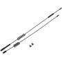 2Pcs RC Antenna, Black Metal Decoration Accessory Parts Simulation Antenna for Traxxas TRX-4 RC Crawler Car