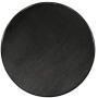 East West Furniture ANT-ABK-TP Antique Dining Table Made of Rubber Wood, 36 Inch Round, Wirebrushed Black Finish
