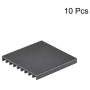 uxcell Electronics Cooler Heatsink for MOS GPU IC Chip Black 28 x 28 x 3 mm 10pcs