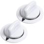 Unbreakable WE1M654 Dryer Heavy Duty Timer Knob with Metal Ring Replacement Part by Blue Stars - Exact Fit for GE & Hotpoint Dryers - Replaces AP3995098 WE01M0443 WE1M443 - Pack of 2 Unbreakable WE1M654 Dryer Heavy Duty Timer Knob with Metal Ring Replacement Part by Blue Stars - Exact Fit for GE & Hotpoint Dryers - Replaces AP3995098 WE01M0443 WE1M443 - Pack of 2