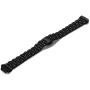 Shangpule Compatible for Fitbit Inspire HR / Inspire 2 / Inspire Bands , Stainless Steel Metal Replacement Wrist Band for Fitbit Inspire Women Man Large Small (Black)