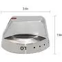 Primeswift DG64-00473A Gas Range Control Knob Dial (2 PK) with Reinforced Metal Ring Protection,Replacement for AP5917439, PS9606608