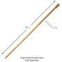 Evergreen Flag Wooden House and Estate Flag Pole with Ring - 56'' L x 1.7”W x 1.7”H