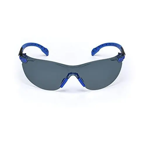3M - S1102SGAF Safety Glasses, Solus 1000 Series, ANSI Z87, Scotchgard Anti-Fog, Grey Lens, Blue/Black Frame Gray Lens 3M - S1102SGAF Safety Glasses, Solus 1000 Series, ANSI Z87, Scotchgard Anti-Fog, Grey Lens, Blue/Black Frame Gray Lens