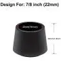 Sopito Chair Leg Tips Caps 7/8 Inch Rubber Table Chair Leg Caps,16 PCS Black