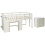 DONCO Twin Sweet Dreams LOW LOFT, White/Grey